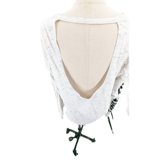 Victoria's Secret Pink Women Bling Pull-on Long Sleeve Shirt White Size Large - Picture 7 of 14